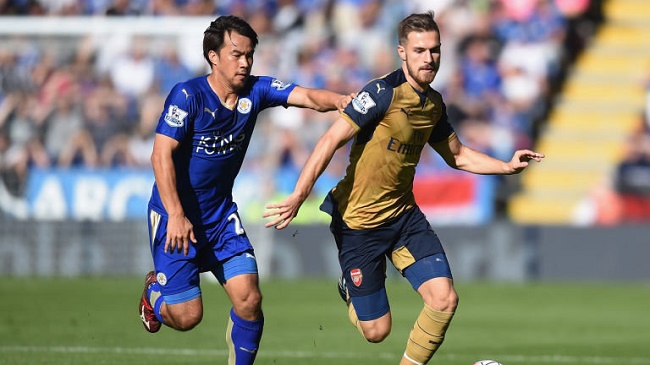 Leicester Arsenal Okazaki Ramsey Puma