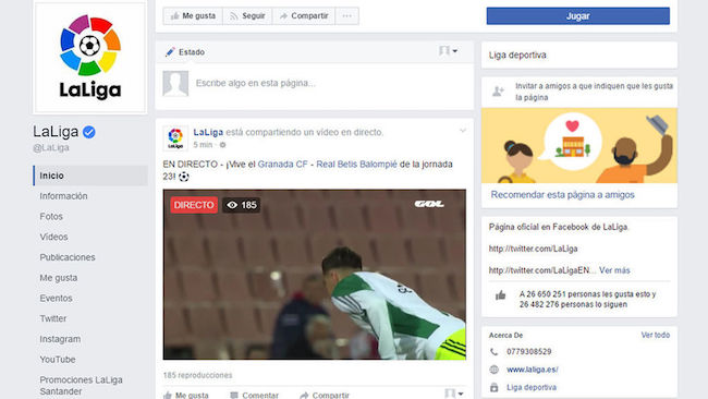La Liga Facebook Live 650