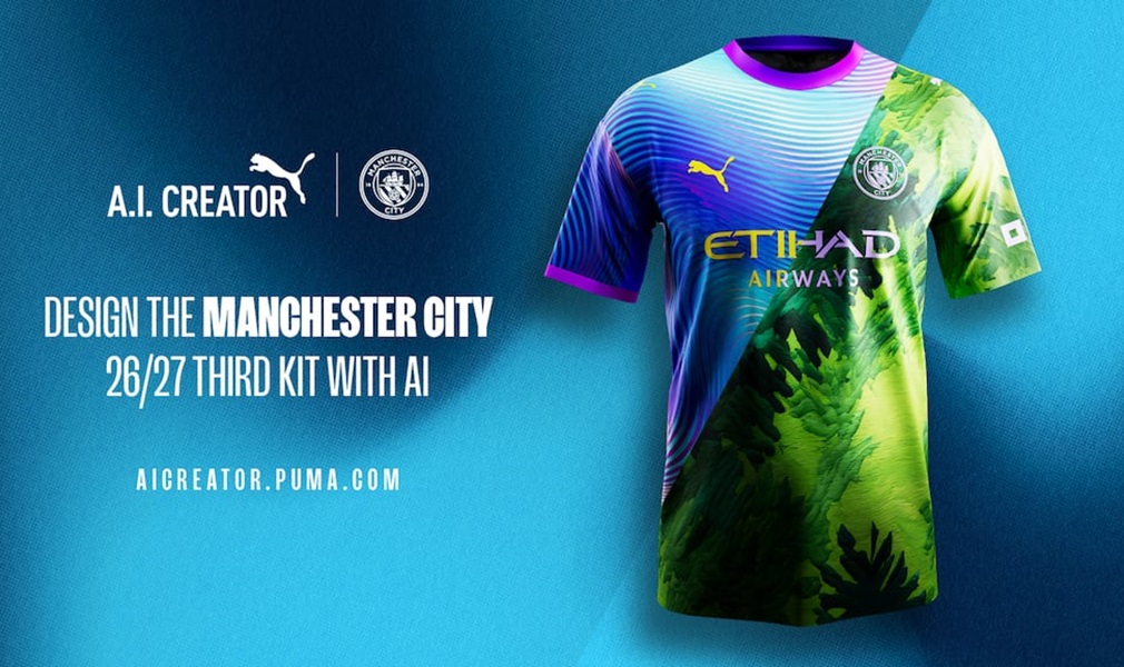 Puma y la IA: juntas para diseñar el tercer uniforme de Manchester City FC 2026