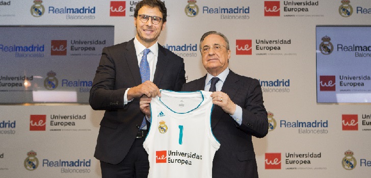 El Real Madrid confirma el patrocinio de Universidad Europea en baloncesto