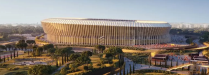 AS Roma presupuesta 1.000 millones para su nuevo estadio de 55.000 asientos