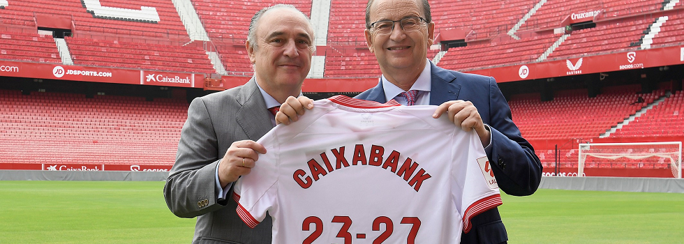 Sevilla FC ficha a CaixaBank hasta 2027