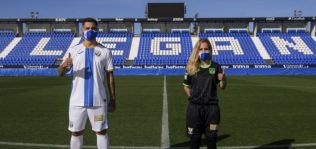 El Leganés de fútbol y fútbol sala usarán el mismo escudo